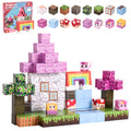 100 piece unicorn rainbow magnetic building cubes complete set – MillieFun